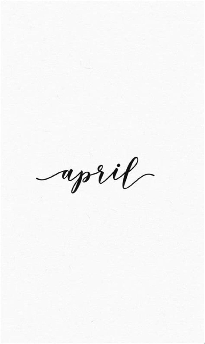 april 11 written in cursive