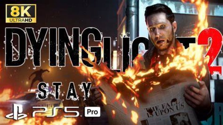Dying Light 2 Opening Cinematic Infected Building in dark alley of Villedor. Three bodies hanging from structure in the street.