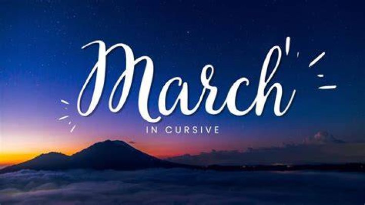 march 18 written in cursive