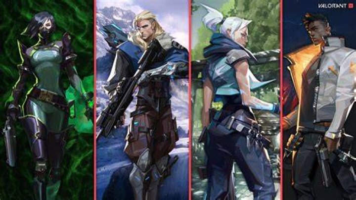 Valorant Agents Sova, Phoenix, Viper, Jett and Cypher are shown.